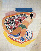 Bather 1929 - Sonia Delaunay reproduction oil painting