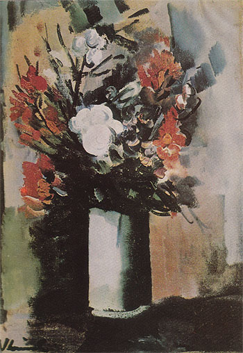 Vase with Flowers - Maurice de Vlaminck reproduction oil painting