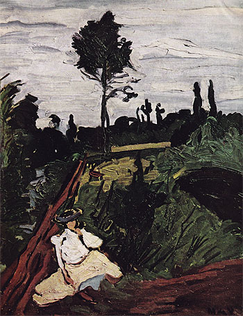 Woman in a Field 1905 - Maurice de Vlaminck reproduction oil painting