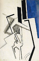 Composition in Blue 1915 - Percy Wyndham Lewis