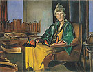 Edith Sitwell c1923 - Percy Wyndham Lewis reproduction oil painting