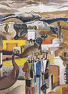 Landscape with Northmen c1936 - Percy Wyndham Lewis