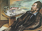 Ezra Pound 1939 - Percy Wyndham Lewis reproduction oil painting