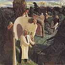 Zacharias and Elizabeth c1913 - Stanley Spencer reproduction oil painting