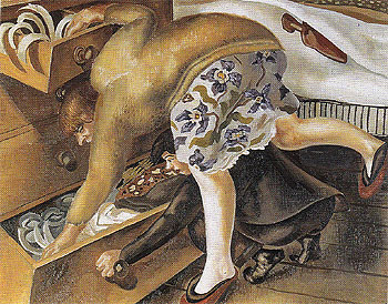 At the Chest of Drawers 1936 - Stanley Spencer reproduction oil painting