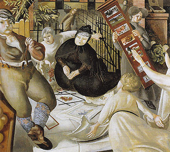 Sarah Tubb and the Heavenly Visitors 1933 - Stanley Spencer reproduction oil painting