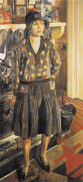 Elsie 1929 - Hilda Carline reproduction oil painting