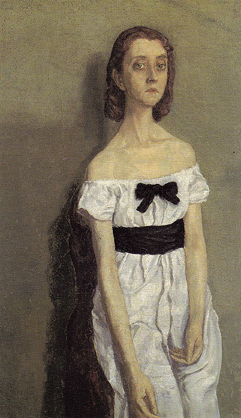 Girl with Bare Shoulders c1909 - John Gwen reproduction oil painting