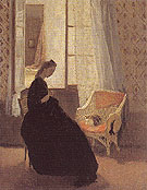 La Chambre sur la Cour c1907 - John Gwen reproduction oil painting