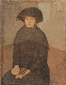 Girl Posing in a Hat with Tassels c1918 - John Gwen