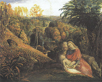 Rest on the Flight into Egypt c1824 - Samuel Palmer reproduction oil painting