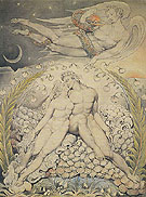 Satan Watching the Caresses of Adam and Eve 1808 - William Blake reproduction oil painting