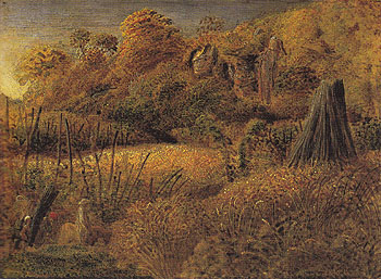 Scene at Underriver Kent or The Hop Garden c1833 - Samuel Palmer reproduction oil painting
