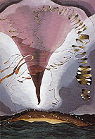 Seagull Motif Violet and Green 1928 - Arthur Dove