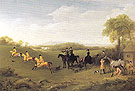 Racehorses Exercising on the Downs at Goodwood Watched by Mary Duchess of Richmond and Lady George Lennox 1760 - George Stubbs