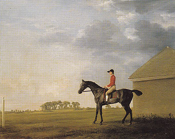 Gimcrack with John Pratt Up at Newmarket c1765 - George Stubbs reproduction oil painting