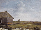 Newmarket Heath with a Rubbing Down House c1765 - George Stubbs