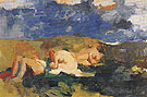 Three Bathers 1960 - Elmer Bischoff reproduction oil painting
