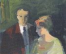 Couple 1960 - Elmer Bischoff reproduction oil painting