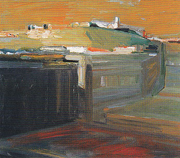 Orange Sky 1958 - Elmer Bischoff reproduction oil painting
