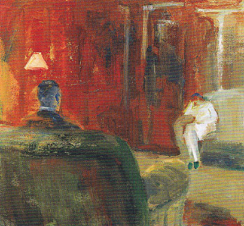 Interior with Two Figures 1965 - Elmer Bischoff reproduction oil painting