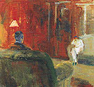 Interior with Two Figures 1965 - Elmer Bischoff reproduction oil painting