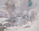 Winter Harmony c1890 - John Henry Twachtman reproduction oil painting