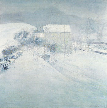 Snow c1895 - John Henry Twachtman reproduction oil painting