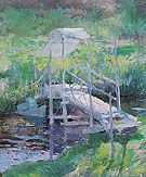 The White Bridge c1900 - John Henry Twachtman reproduction oil painting