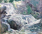 Waterfall Blue Brook c1899 - John Henry Twachtman reproduction oil painting