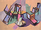 Ballet of Chairs at Skyros 1980 - Jean Helion