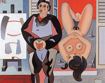 Wrong Way up A Rebours 1947 - Jean Helion reproduction oil painting
