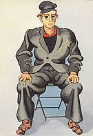 Man Seated 1947 - Jean Helion