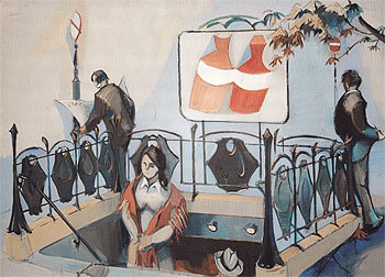 Metro Exit 1969 - Jean Helion reproduction oil painting