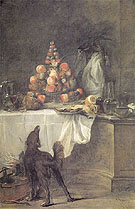 The Buffet 1728 - Jean Simeon Chardin