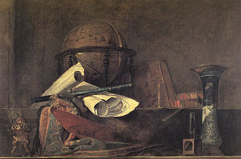 The Attributes of the Sciences 1731 - Jean Simeon Chardin reproduction oil painting