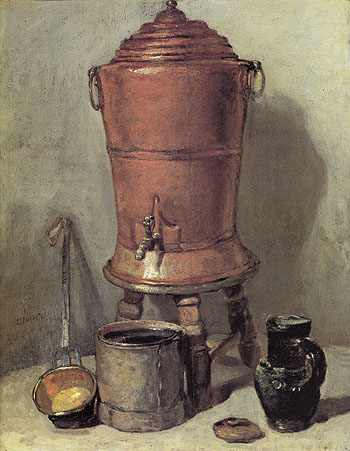 The Copper Water Urn c1734 - Jean Simeon Chardin reproduction oil painting