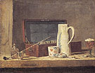 The Smokers Case c1737 - Jean Simeon Chardin reproduction oil painting