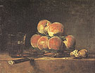 A Basket of Peaches 1768 - Jean Simeon Chardin reproduction oil painting