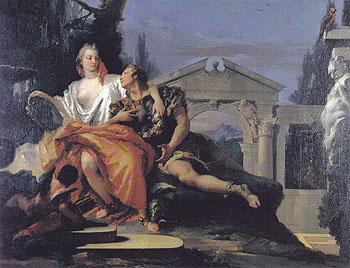 Rinaldo and Armida 1753 - Giovanni Barrista Tiepolo reproduction oil painting