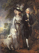 The Morning Walk Mr and Mrs William Hallett 1785 - Thomas Gainsborough reproduction oil painting