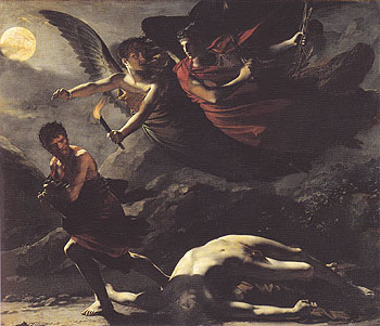 Justice and Divine Vengeance Pursuing Crime c1804 - Pierre Paul Prudhon reproduction oil painting