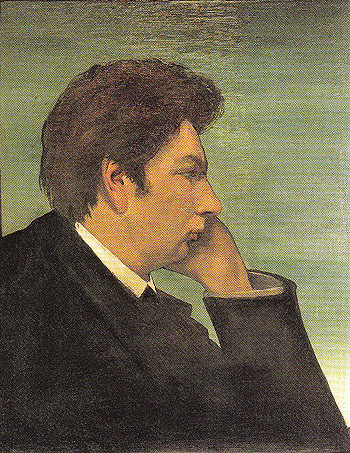 Self Portrait 1911 - Giorgio de Chirico reproduction oil painting