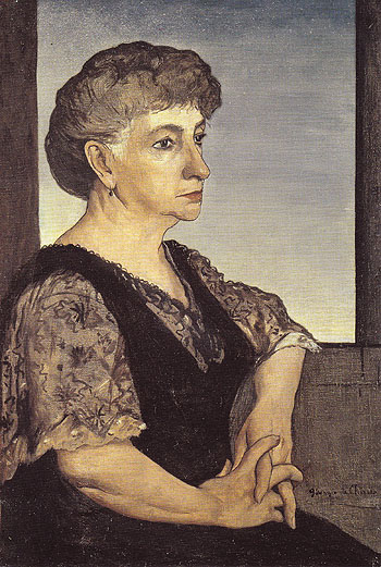 Portrait of the Artists Mother 1911 - Giorgio de Chirico reproduction oil painting