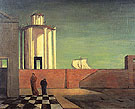 The- Enigma of the Arrival and the Afternoon c1911 - Giorgio de Chirico reproduction oil painting