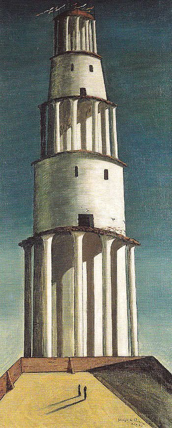 The Great Tower 1913 - Giorgio de Chirico reproduction oil painting