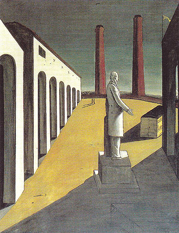 The Enigma of a Day I 1914 - Giorgio de Chirico reproduction oil painting