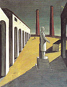 The Enigma of a Day I 1914 - Giorgio de Chirico reproduction oil painting