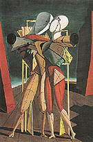 Hector and Andromache 1917 - Giorgio de Chirico reproduction oil painting