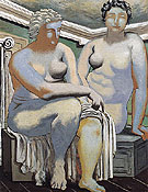 Two Seated Nudes 1926 - Giorgio de Chirico